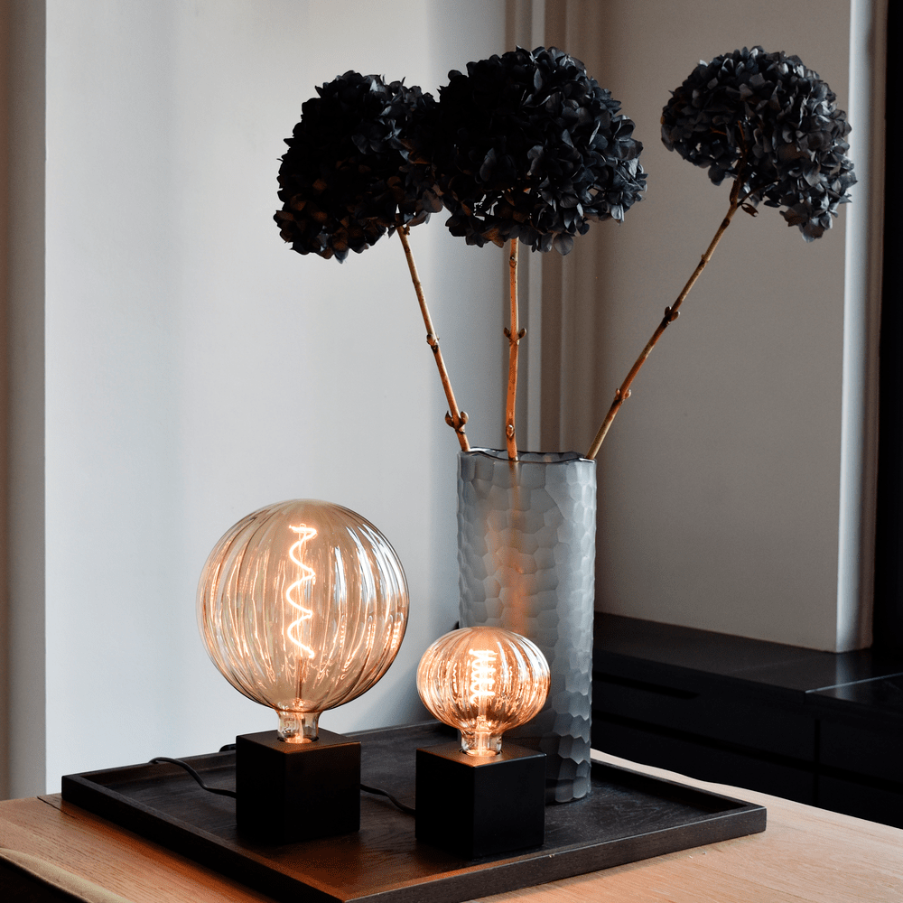 Calex Table Lamp Square - E27 - Black