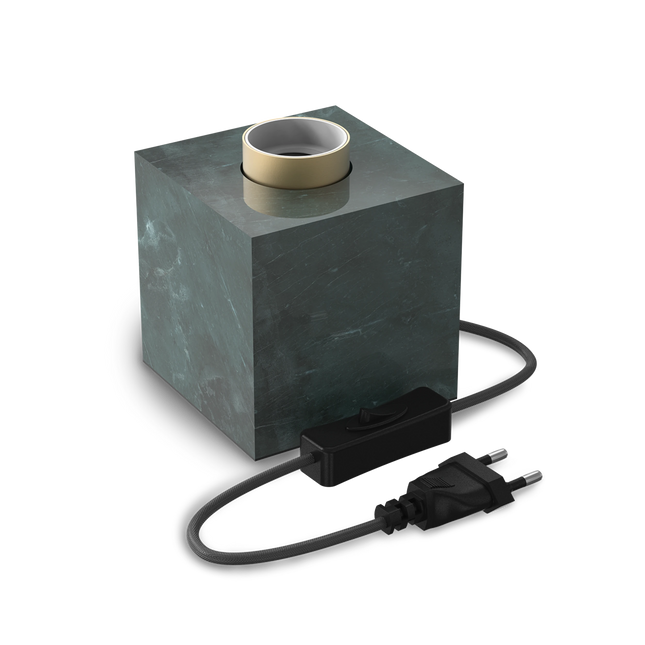 Calex Table Lamp Square - E27 - Marble - Green