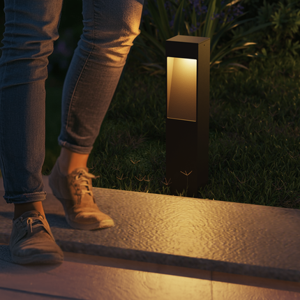 Calex Terni Garden Post - Black