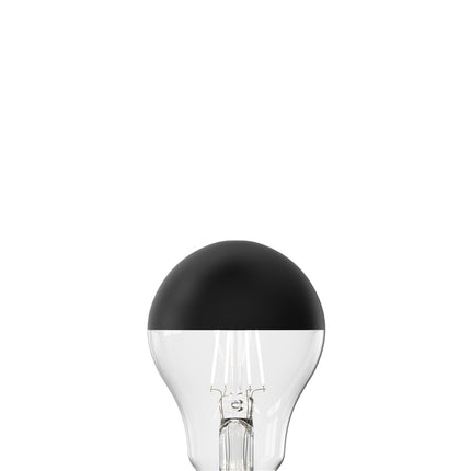 Calex - Top mirror - A60 - Black-Clear - Straight filament - E27 - 4W