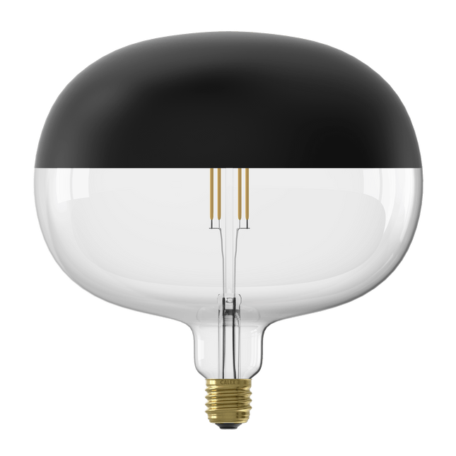 Calex Top mirror Bulb - E27 - Filament - Boden - Black