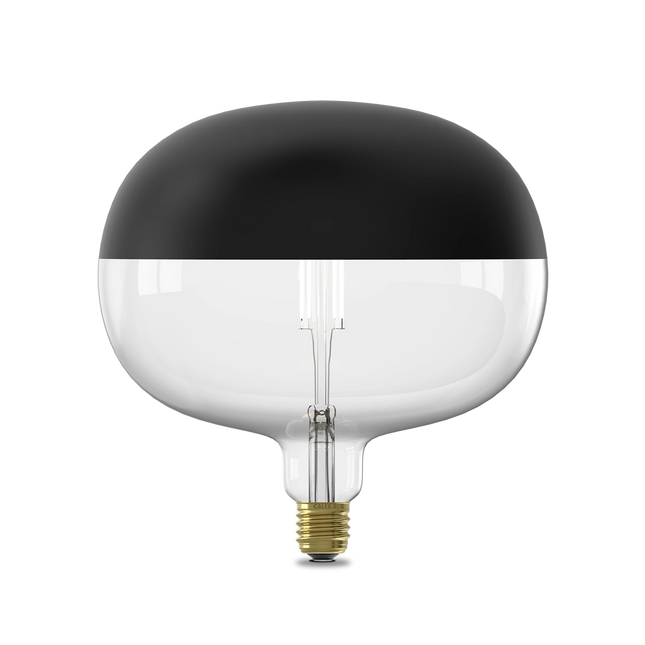 Calex Top mirror Bulb - E27 - Filament - Boden - Black