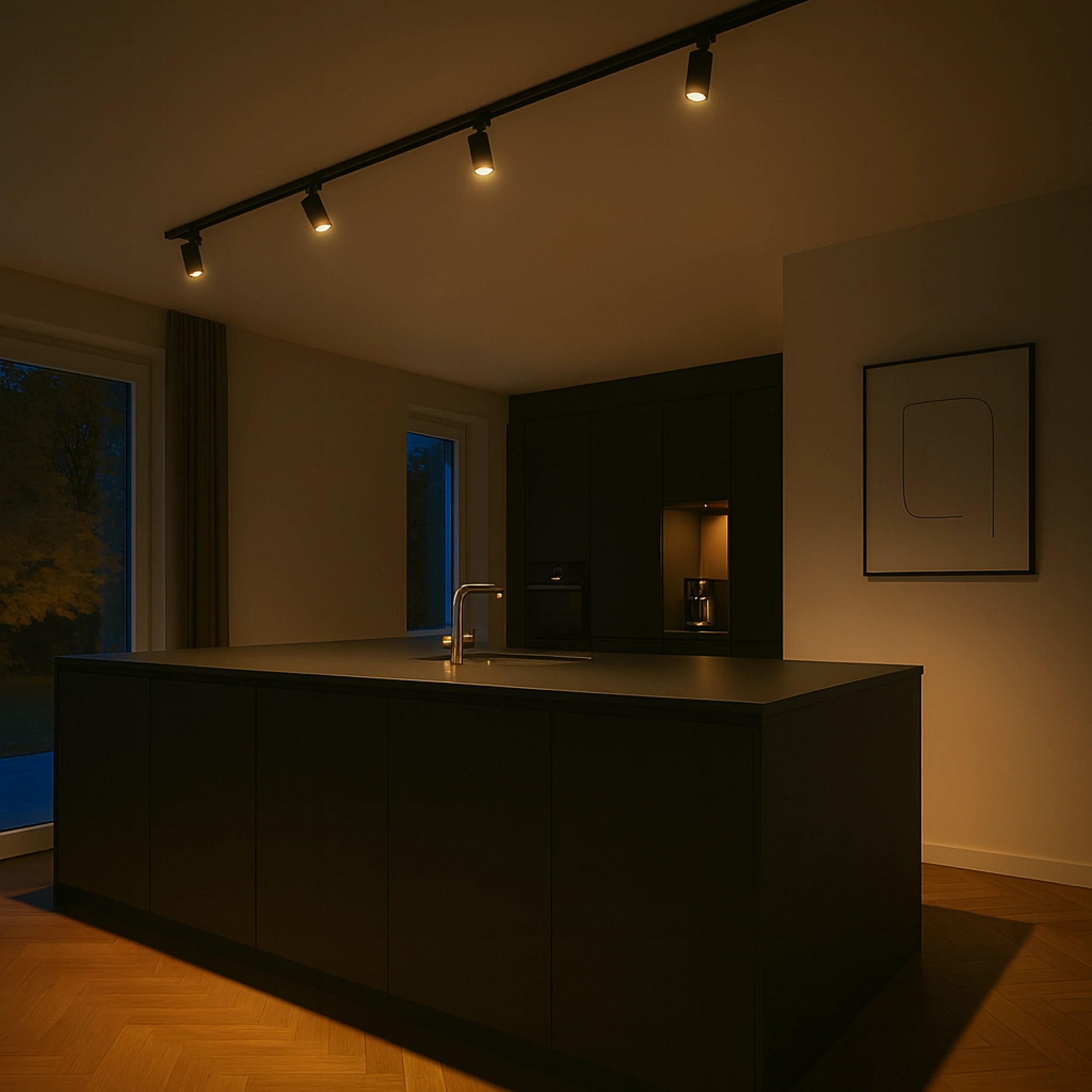 Calex Tracklight - 4x GU10 - 2M - Zwart