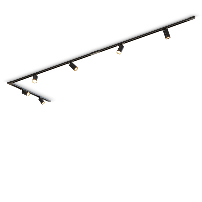 Calex Tracklight - 6x GU10 - 3M - Black