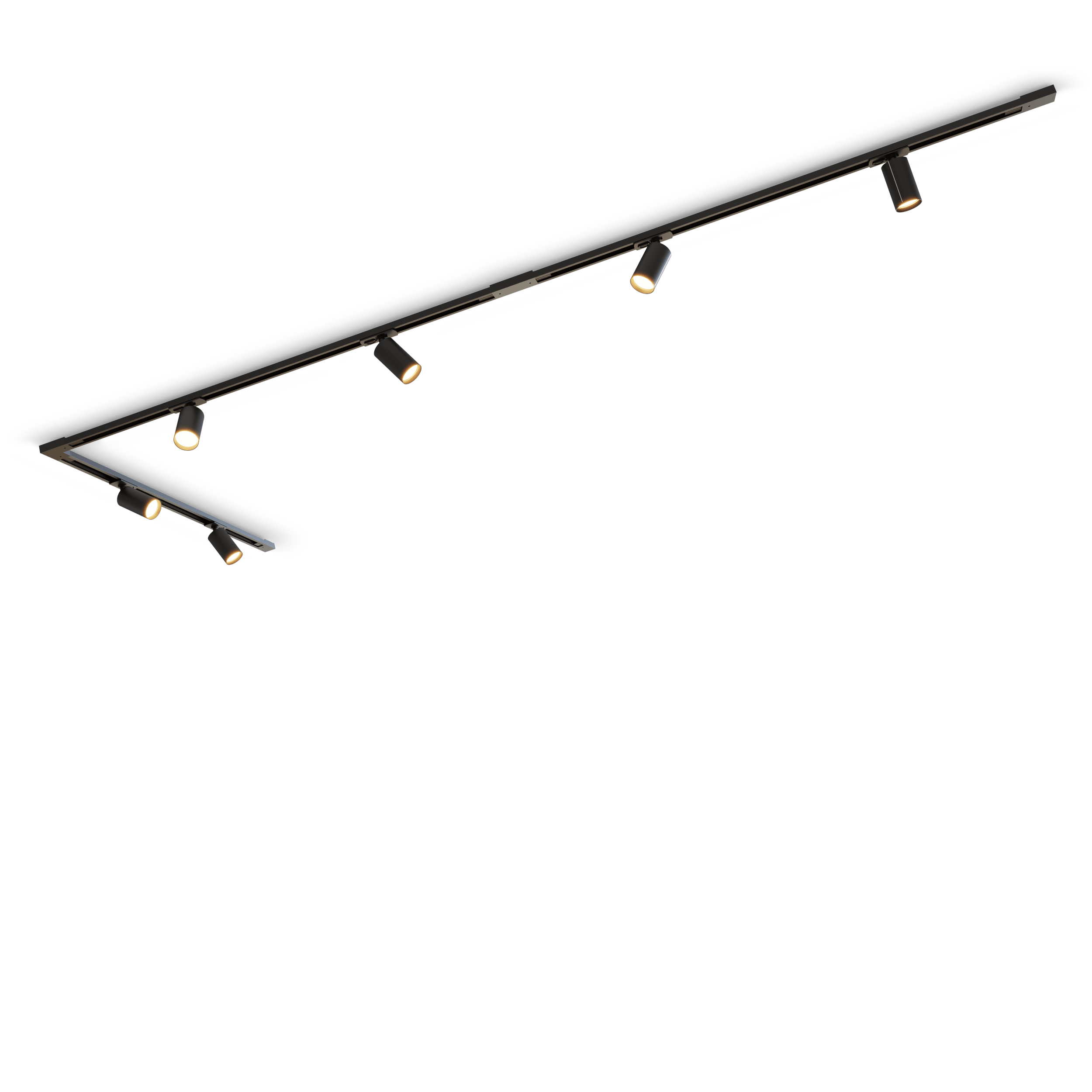 Calex Tracklight - 6x GU10 - 3M - Black