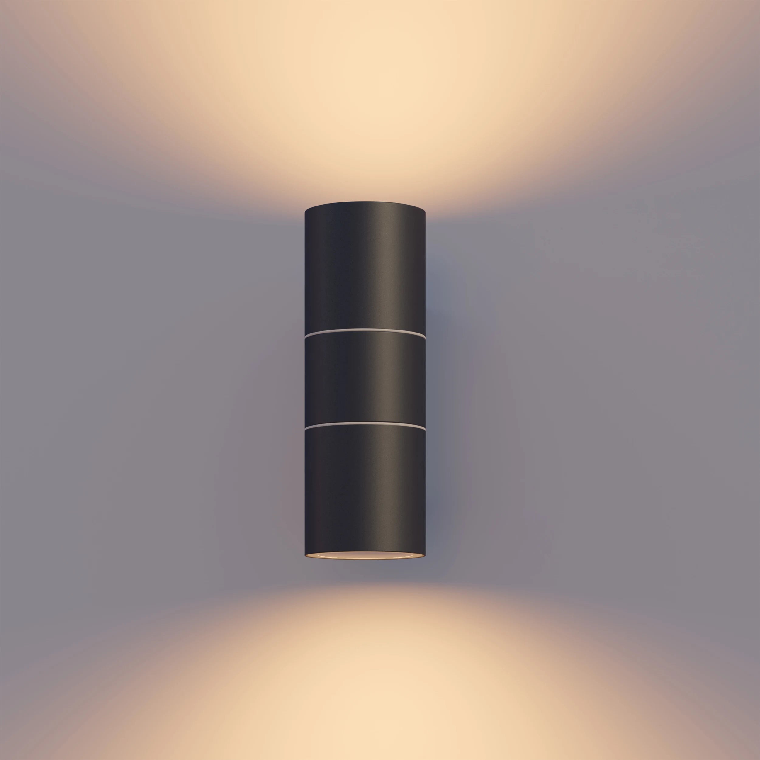 Calex Turin Wall Light - Up & Down - 2x GU10 - Black