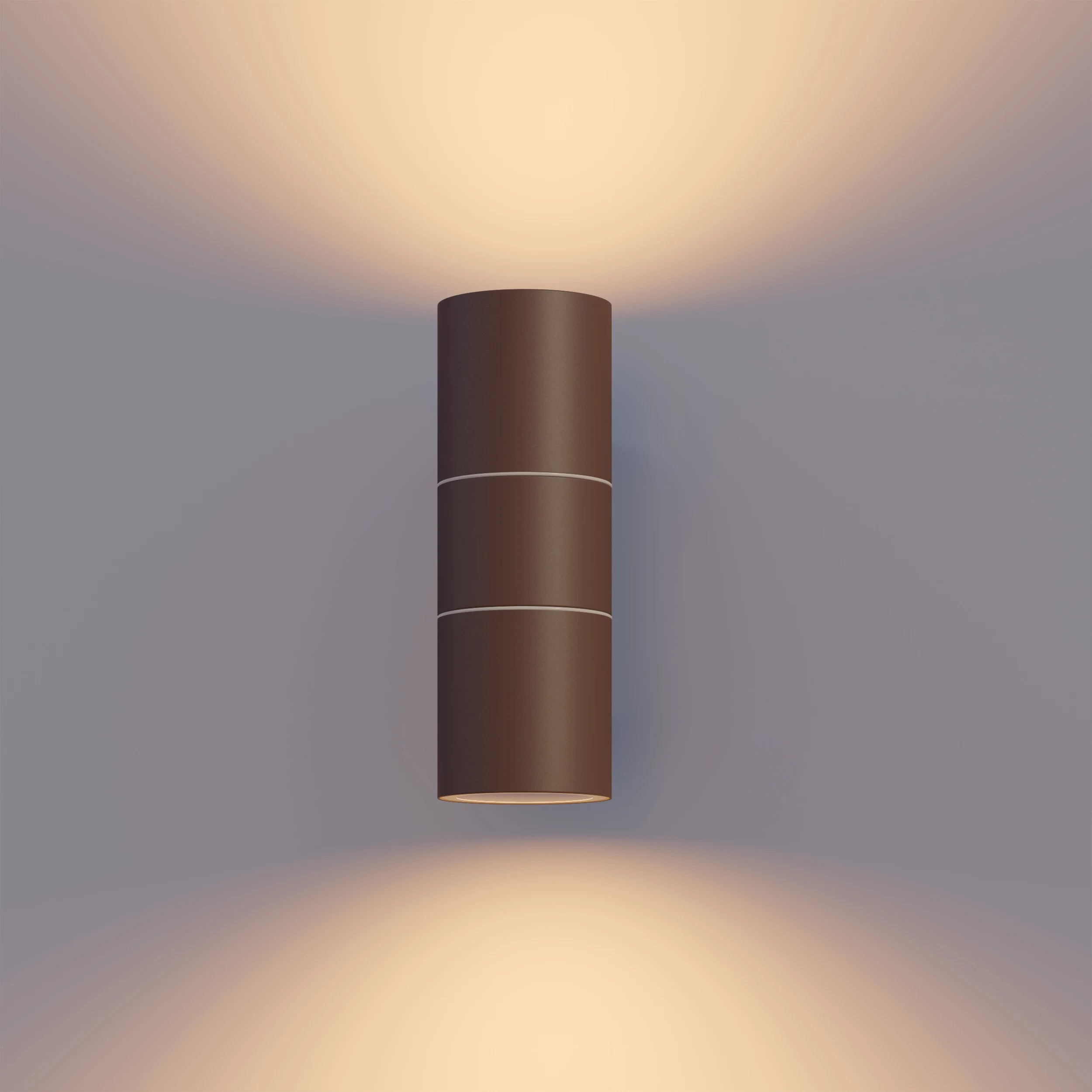 Calex Turin Wall Light - Up & Down - 2x GU10 - Rust