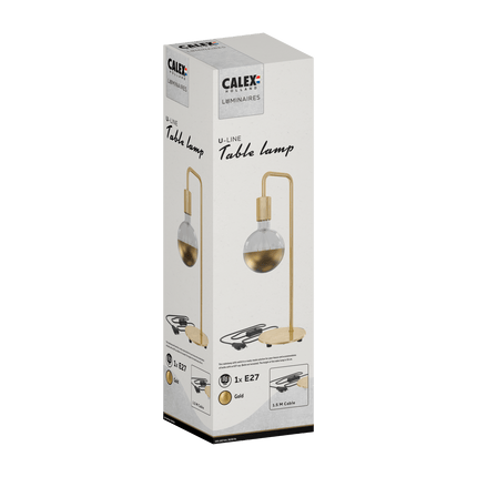 Calex U-line Table Lamp - E27 - Gold