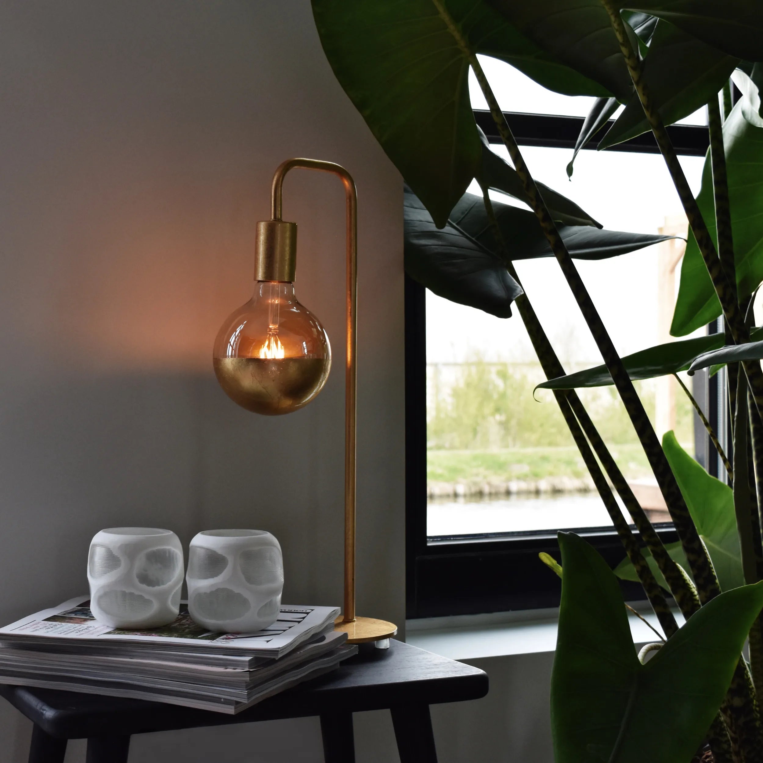 Calex U-line Table Lamp - E27 - Gold
