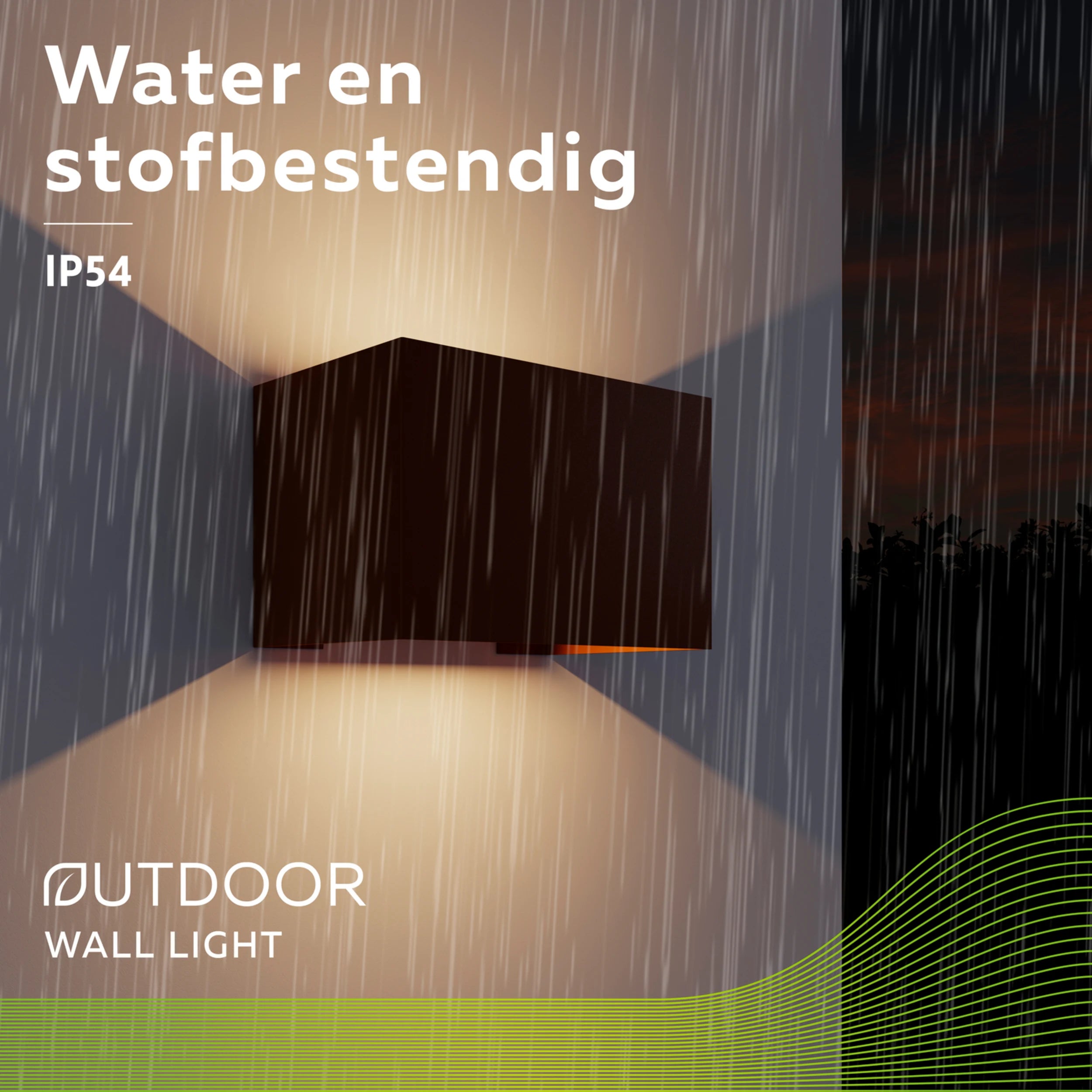 Calex Venice LED Wall Light - Up & Down - Rust