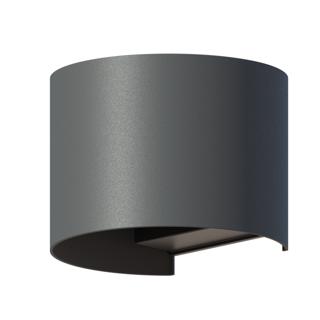 Calex Verona LED Wall Light Oval - Up & Down - Anthracite