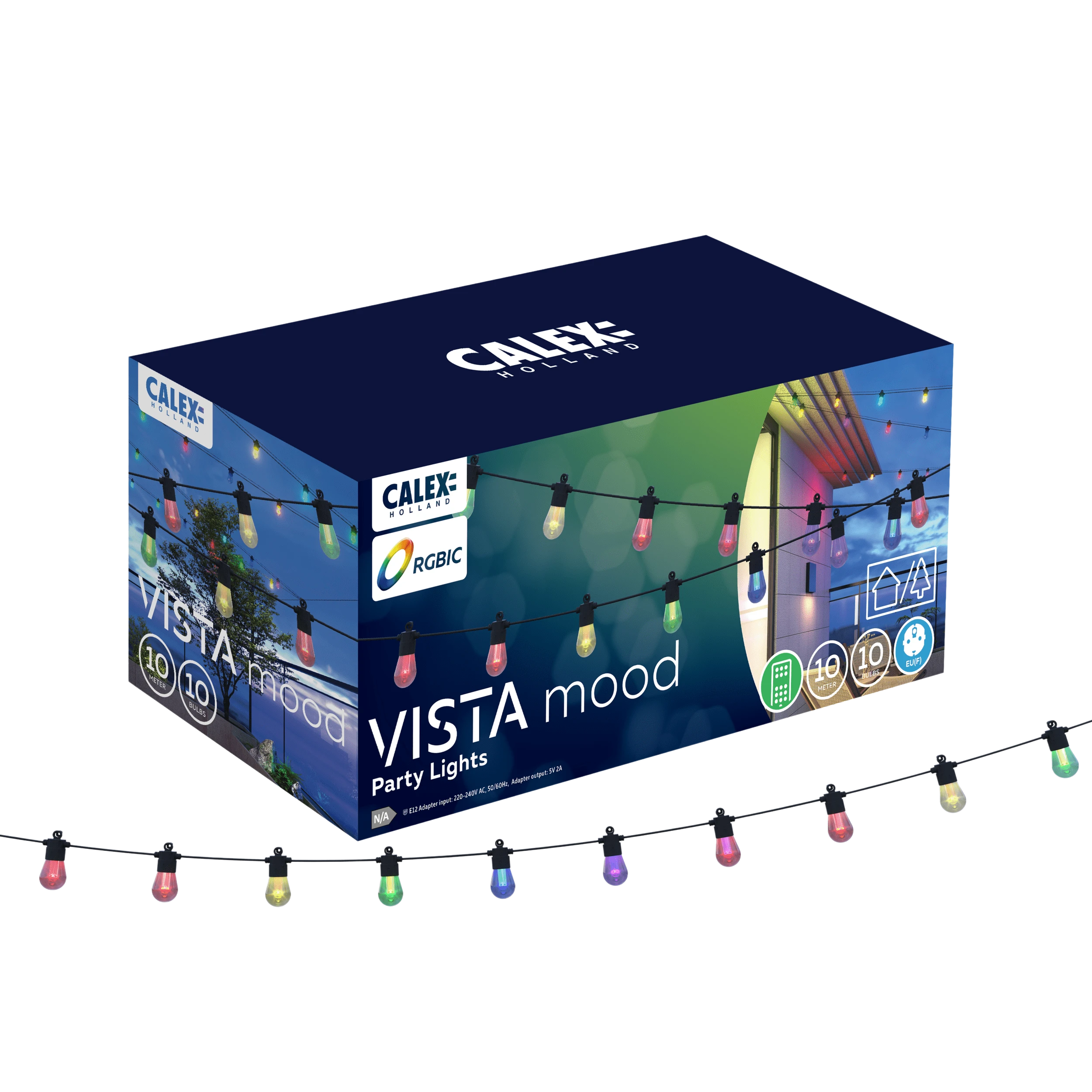 Calex Vista Festoon 10M - Expandable - RGBIC + CCT