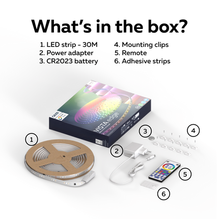 Calex Vista LED Strip - 30M - RGBCCTIC