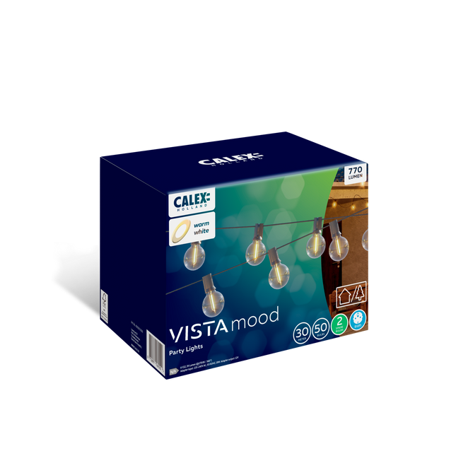 Calex Vista Outdoor Festoon - 30M