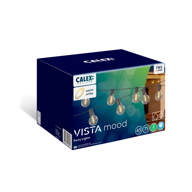 Calex Vista Outdoor Festoon - 45M