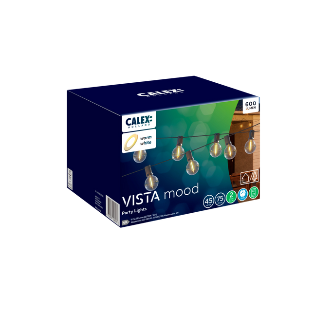 Calex Vista Outdoor Festoon - 45M
