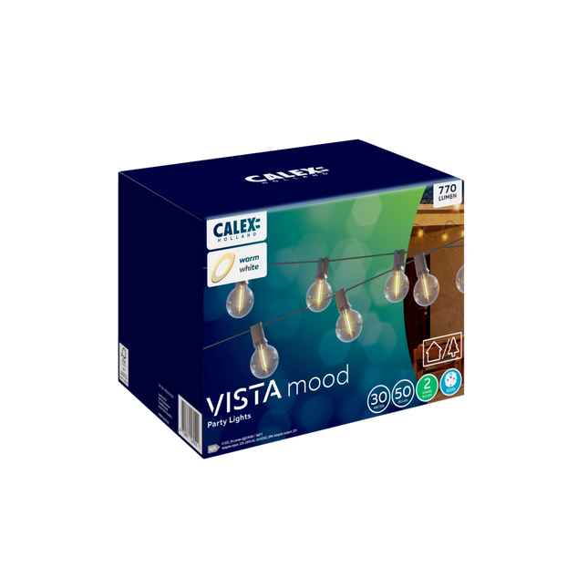 Calex Vista Outdoor Christmas Light - 30M