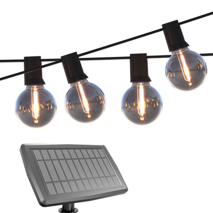 Calex Vista Solar String Lights - 10M - Black