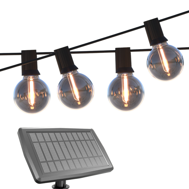 Calex Vista Solar String Lights - 10M - Black