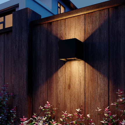 Calex Volterra Rechargeable Wall Light - Up & Down - Black