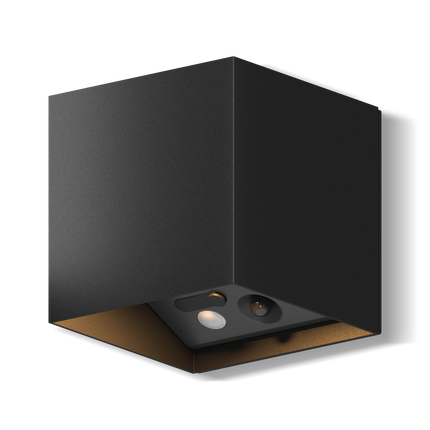 Calex Volterra Rechargeable Wall Light - Up & Down - Black