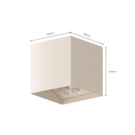 Calex Volterra Rechargeable Wall Light - Up & Down - Sand