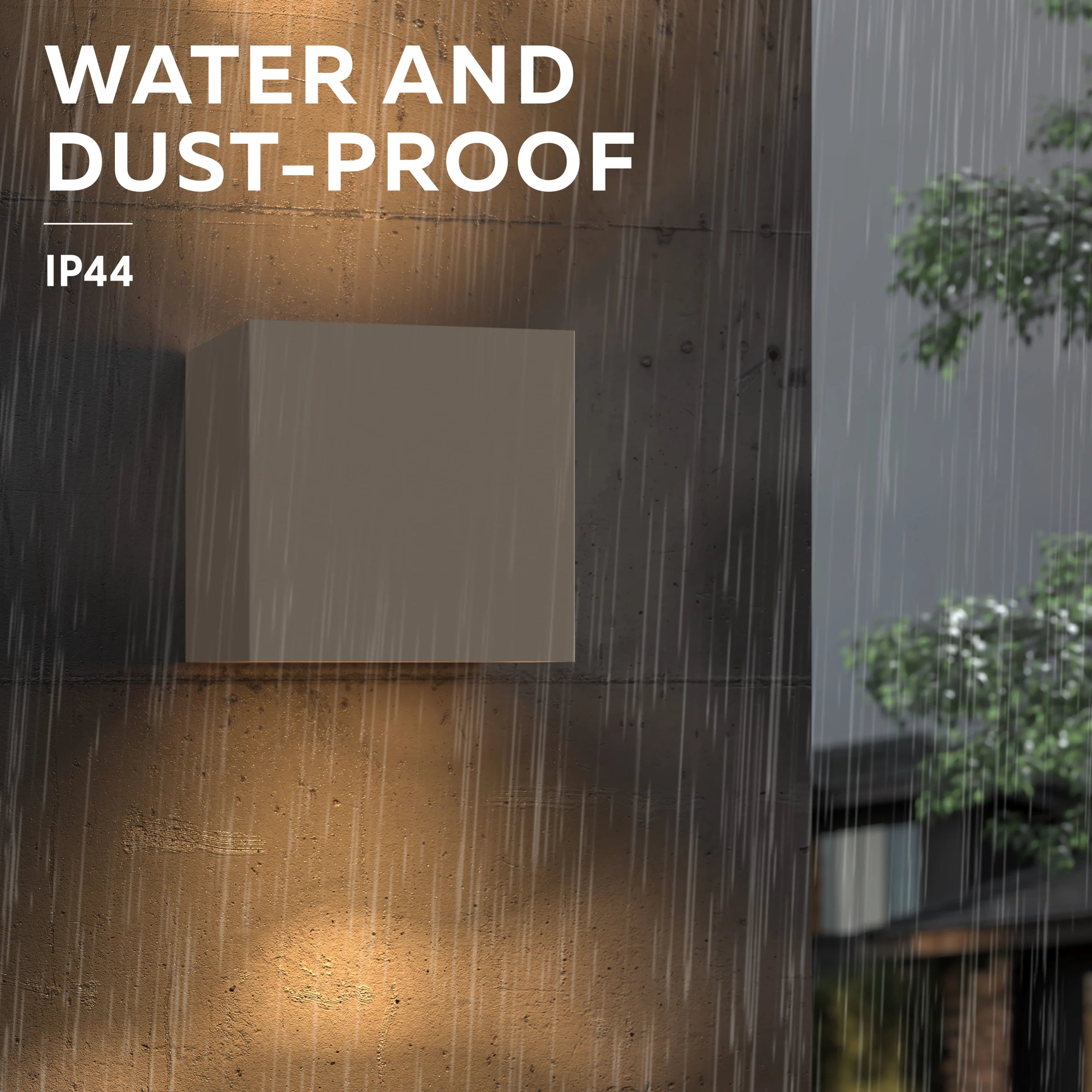 Calex Volterra Rechargeable Wall Light - Up & Down - Sand