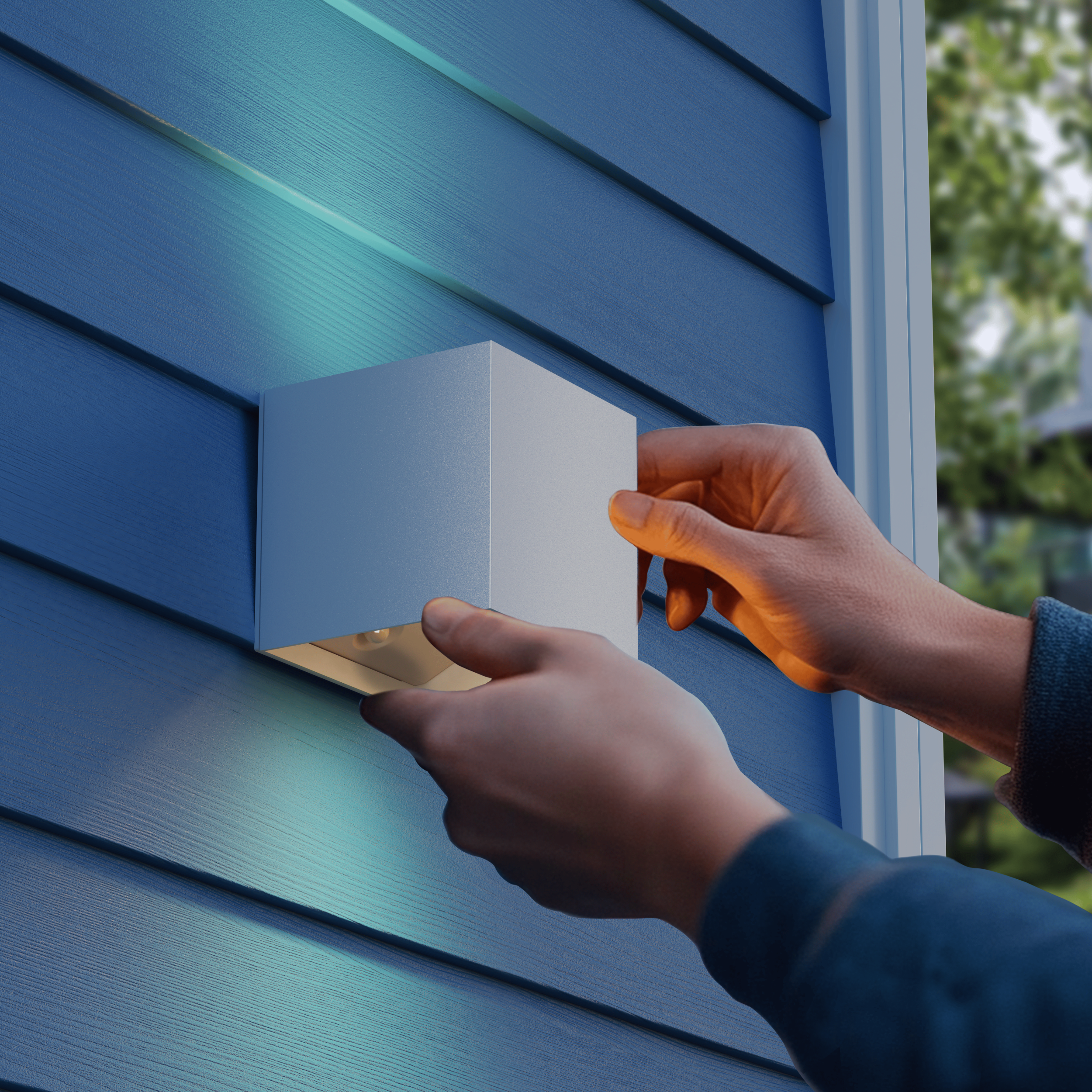 Calex Volterra Rechargeable Wall Light - Up & Down - White