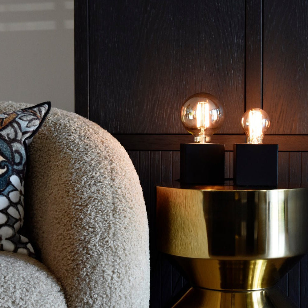 Calex Warm Filament LED Bulb - E27 - G95 - Gold