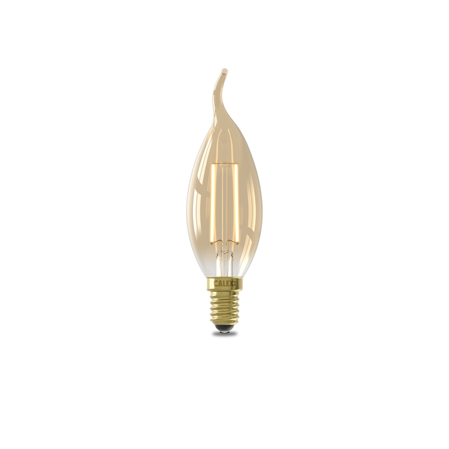 Calex Warm Filament LED Lamp - E14 - BXS35 - Gold