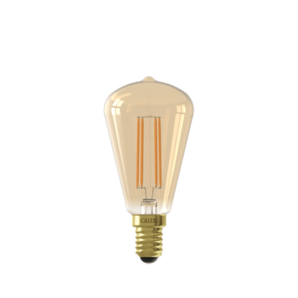 Calex Warm Filament LED Lamp - E14 - ST48 - Gold