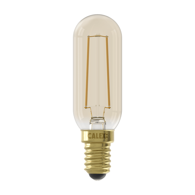 Calex Warm Filament LED Lamp - E14 - T25 - Gold