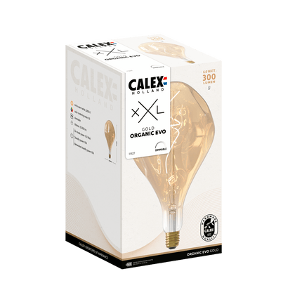 Calex XXL Organic EVO LED Bulb - E27 - Gold