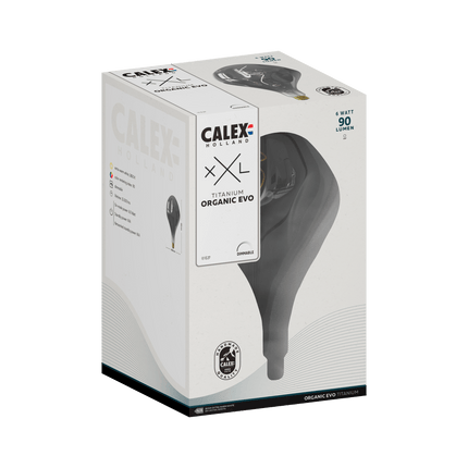 Calex XXL Organic EVO LED Bulb - E27 - Titanium