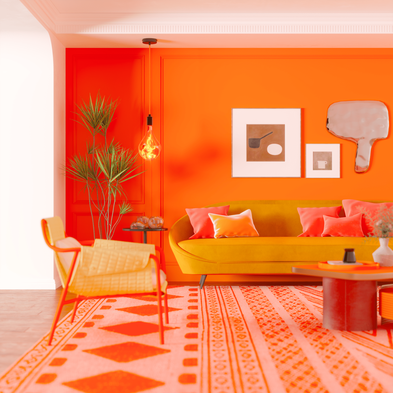 Calex XXL Organic EVO LED Bulb Yellow - E27 - 6W - Dimmable