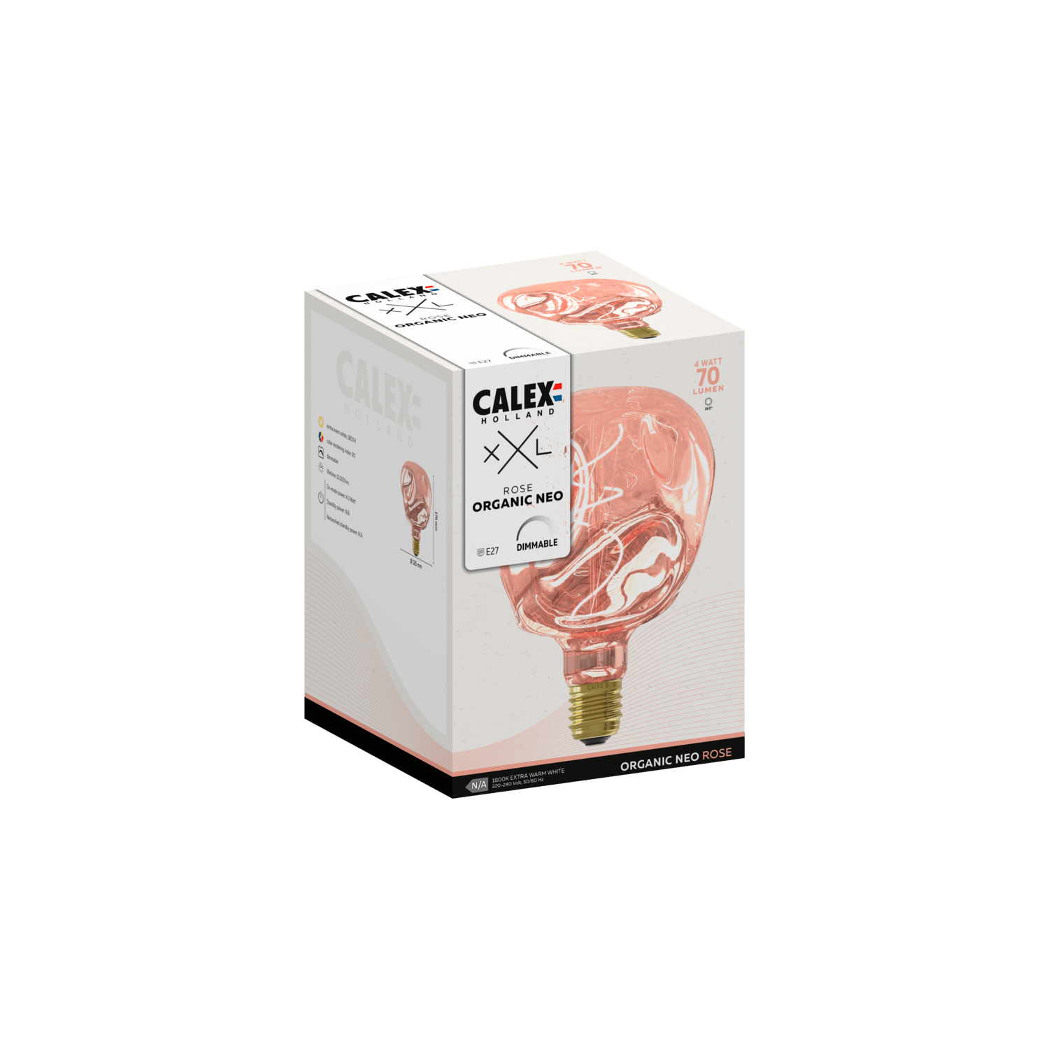 Calex XXL Organic NEO LED Bulb - E27 - Rose