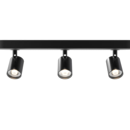 Eurodomest Trio Spot - Straight surface-mounted - Black