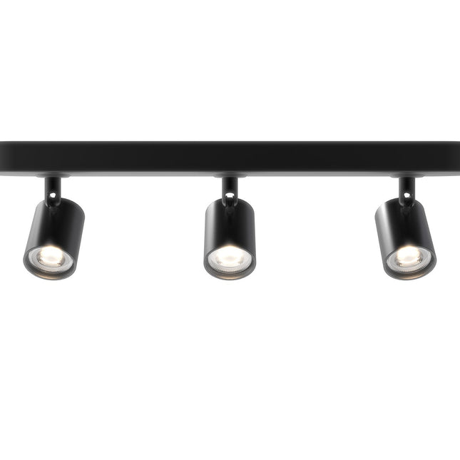 Eurodomest Trio Spot - Straight surface-mounted - Black