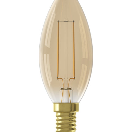 Majestic Warm Filament LED Lamp - E14 - B35 - Gold - 3.5W