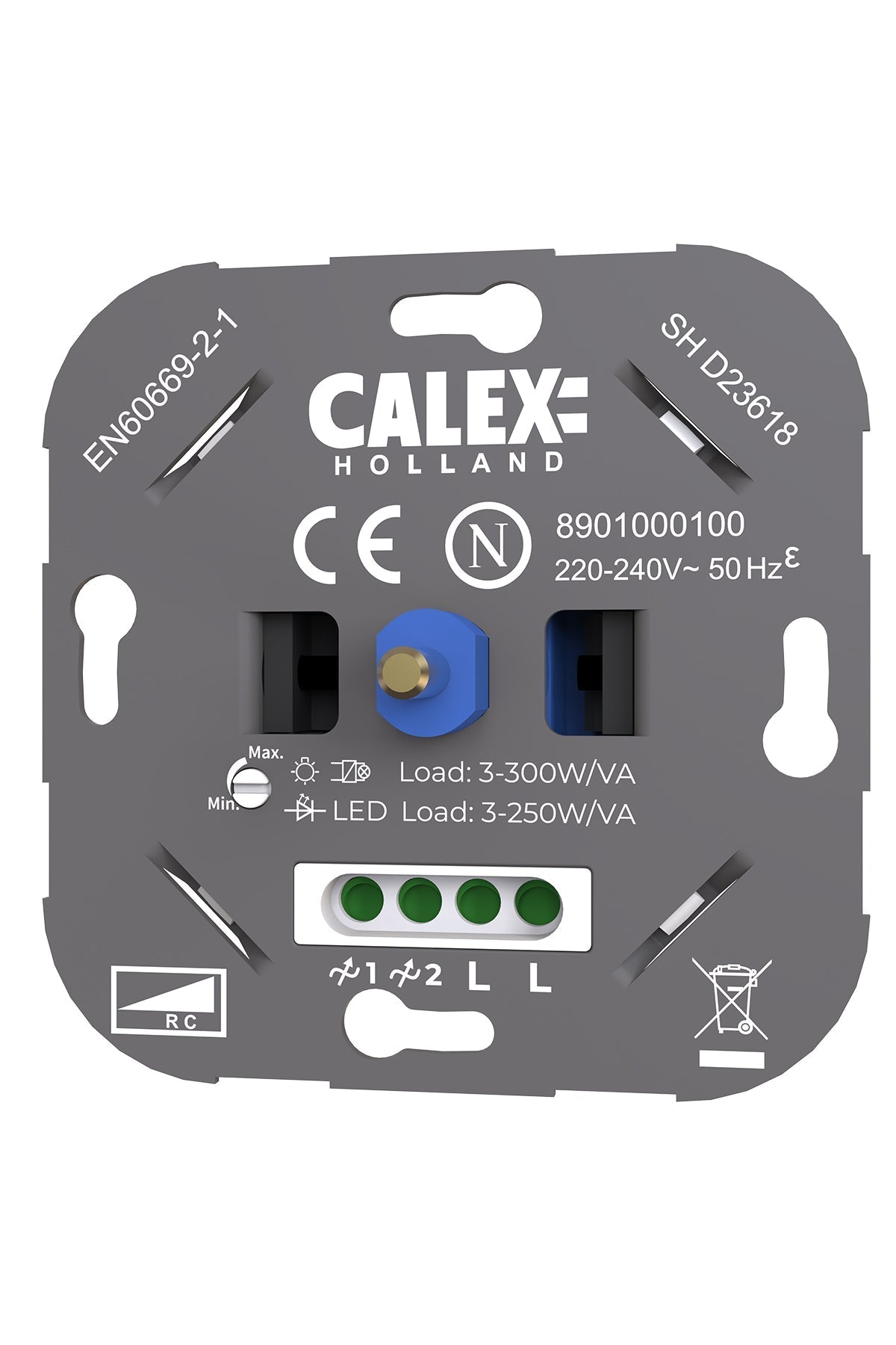 Calex LED Dimmer - Inbouw - Muur - 250W - Universeel