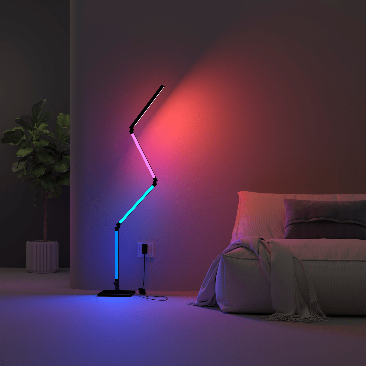 Calex Multifunctional Smart Floor Lamp - RGB + Warm White – Calex ...