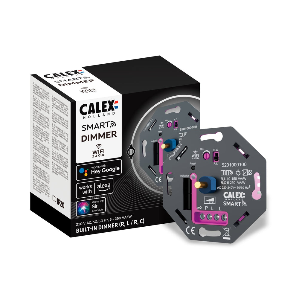 Calex Smart LED Dimmer - Built-in Dimmer 5-250W - Universal