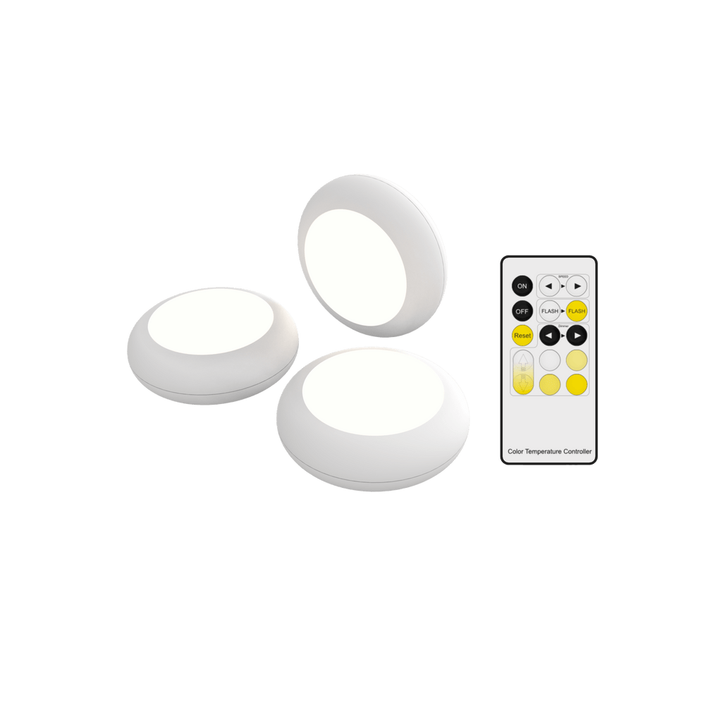 Calex Spot On Cabinet Lighting - Wireless - 3 pcs - Battery operated