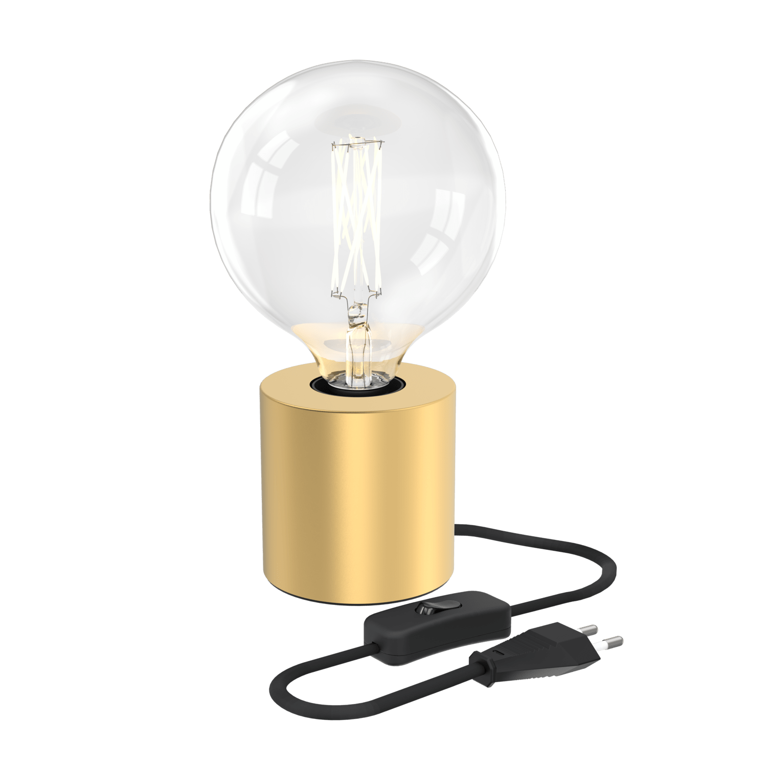 Calex Table Lamp Round E27 Gold Excl Light Source Calex Online